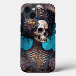 Gothic Skeleton Skull Woman Gothic Case-Mate iPhone Case