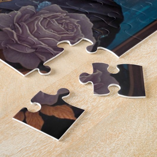 Gothic Skeleton Skull Woman Gothic Legpuzzel (Zijkant)