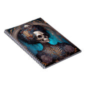 Gothic Skeleton Skull Woman Gothic Notitieboek (Rechterzijde)