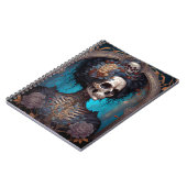 Gothic Skeleton Skull Woman Gothic Notitieboek (Linkerzijde)