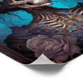 Gothic Skeleton Skull Woman Gothic Poster (Hoek)