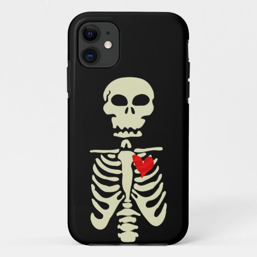 gothic skeleton Valentijnsdag hart Case-Mate iPhone Case (Achterkant)