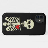 gothic skeleton Valentijnsdag hart Case-Mate iPhone Case (Achterkant (horizontaal))