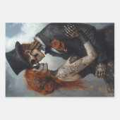 Gothic Skeleton Voorstel, Huwelijk, Huwelijksreis Inpakpapier Vel (Voorkant)