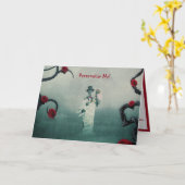 Gothic Skeleton Weddenschap houdt van je om te ste Kaart (Gele Bloem)