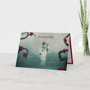 Gothic Skeleton Weddenschap houdt van je om te ste Kaart