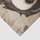 Gothic Skeleton Wedding Halloween Decoup Tissuepapier (Detail)