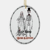 Gothic Skeleton Wedding Ornament (Rechts)
