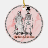 Gothic Skeleton Wedding ornamenten (Voorkant)