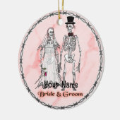 Gothic Skeleton Wedding ornamenten (Links)