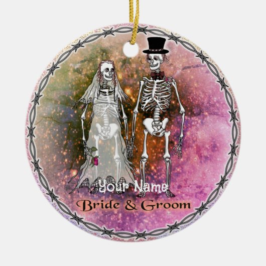 Gothic Skeleton Wedding ornamenten (Voorkant)