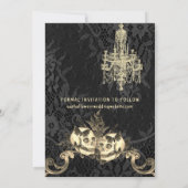 Gothic Skeleton Wedding Save the Date (Achterkant)