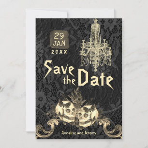 Gothic Skeleton Wedding Save the Date
