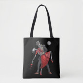 Gothic Skeletons Dansend Tote Bag (Voorkant)