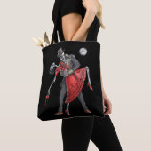 Gothic Skeletons Dansend Tote Bag (Dichtbij)
