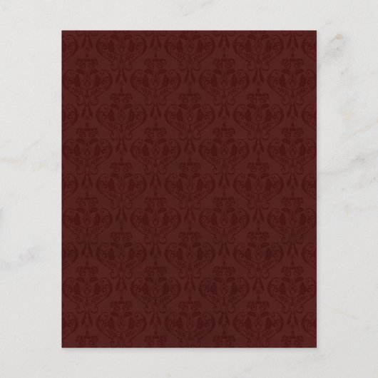 Gothic Skeletons Floral Wedding Invitation (Achterkant)