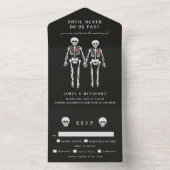 Gothic Skeletons Invitation All In One Uitnodiging (Binnen)
