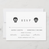 Gothic Skeletons Invitation Kaart (Voorkant)