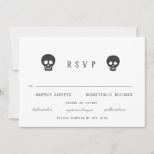 Gothic Skeletons Invitation