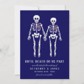 Gothic Skeletons Invitation Kaart (Voorkant)