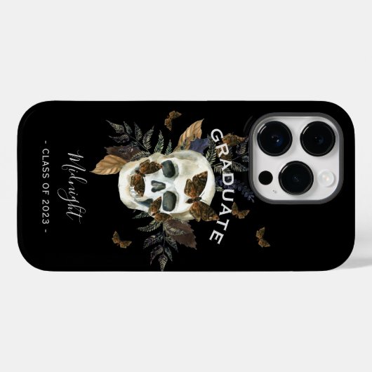 Gothic Skull Afstuderen Case-Mate iPhone Case (Achterkant (horizontaal))