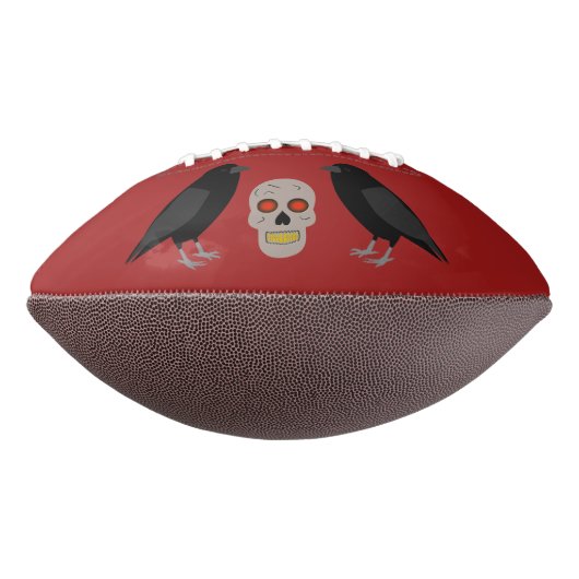 Gothic Skull and Guardian Ravens Halloween American Football (Gedraaid 270)