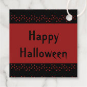 Gothic Skull and Guardian Ravens Halloween Bedankjes Labels (Achterkant)