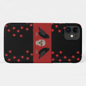 Gothic Skull and Guardian Ravens Halloween Case-Mate iPhone Case (Achterkant (horizontaal))