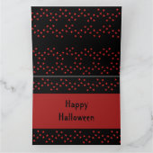 Gothic Skull and Guardian Ravens Halloween Custom Kaart (Binnen)