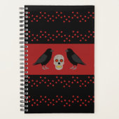 Gothic Skull and Guardian Ravens Halloween Planner (Voorkant)