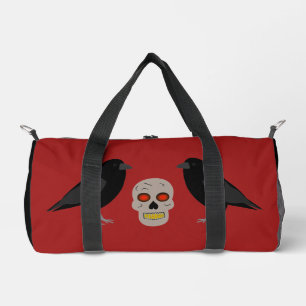Gothic Skull and Guardian Ravens Halloween Plunjezak