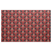 Gothic Skull and Guardian Ravens Halloween Stof (Fat Quarter)