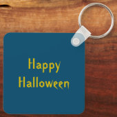 Gothic Skull and Rat Halloween Custom Favor Sleutelhanger (Achterkant)