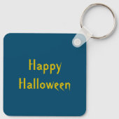 Gothic Skull and Rat Halloween Custom Favor Sleutelhanger (Achterkant)