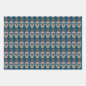 Gothic Skull and Rat Halloween Custom Inpakpapier Vel (Voorkant 3)