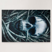 Gothic Skull Art: Creepy Death Metal Sigil Legpuzzel (Horizontaal)