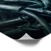 Gothic Skull Art: Creepy Death Metal Sigil Poster (Hoek)