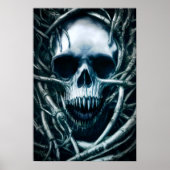 Gothic Skull Art: Creepy Death Metal Sigil Poster (Voorkant)