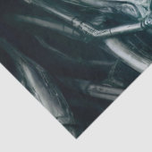 Gothic Skull Art: Creepy Death Metal Sigil Tissuepapier (Detail)