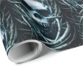 Gothic Skull Art: Creepy Death Metal Sigil Wrappin Cadeaupapier (Rol Hoek)