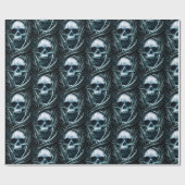 Gothic Skull Art: Creepy Death Metal Sigil Wrappin Cadeaupapier (Vlak)