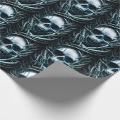 Gothic Skull Art: Creepy Death Metal Sigil Wrappin Cadeaupapier (Hoek)
