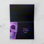 Gothic Skull Birthday Party Paars RIP naar zijn tw (Binnen)