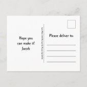 Gothic Skull Birthday Party RIP naar zijn twintig Uitnodiging Briefkaart (Achterkant)