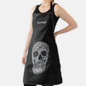 Gothic Skull Black en White Grandfather Grandude Schort (Insitu)