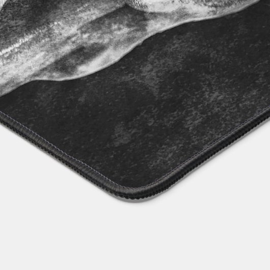 Gothic Skull Black en White Grunge Cool Bureaumat (Hoek)