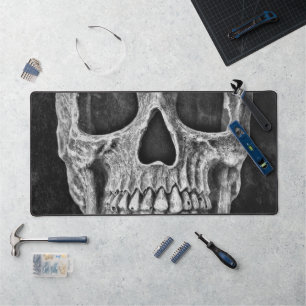 Gothic Skull Black en White Grunge Cool Bureaumat