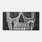 Gothic Skull Black en White Grunge Cool Bureaumat (Voorkant)