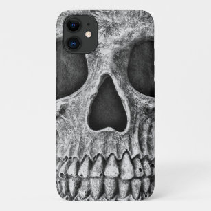 Gothic Skull Black en White Grunge Cool Case-Mate iPhone Case