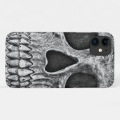 Gothic Skull Black en White Grunge Cool Case-Mate iPhone Hoesje (Achterkant (horizontaal))